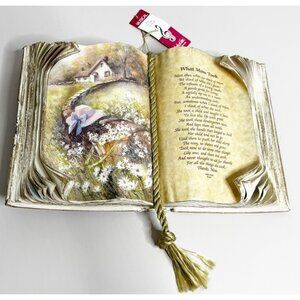 VTG Books Of Love Decorative Music Box Mothers Day "You Light Of My Life" NWT